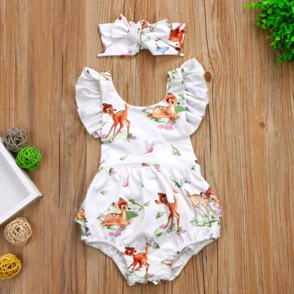BRAND NEW ♡ Darling Deer Romper Set